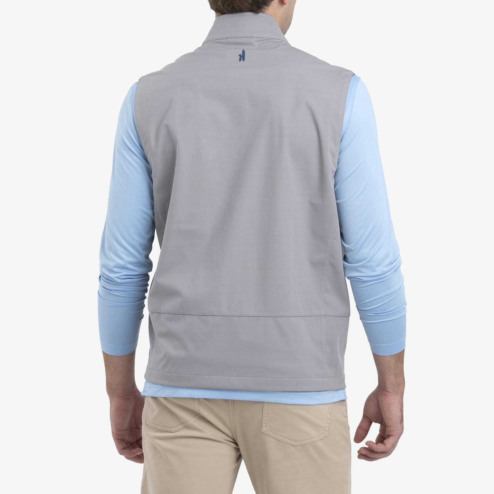 Crest 2-Way Zip Front Wind Vest (Steel)