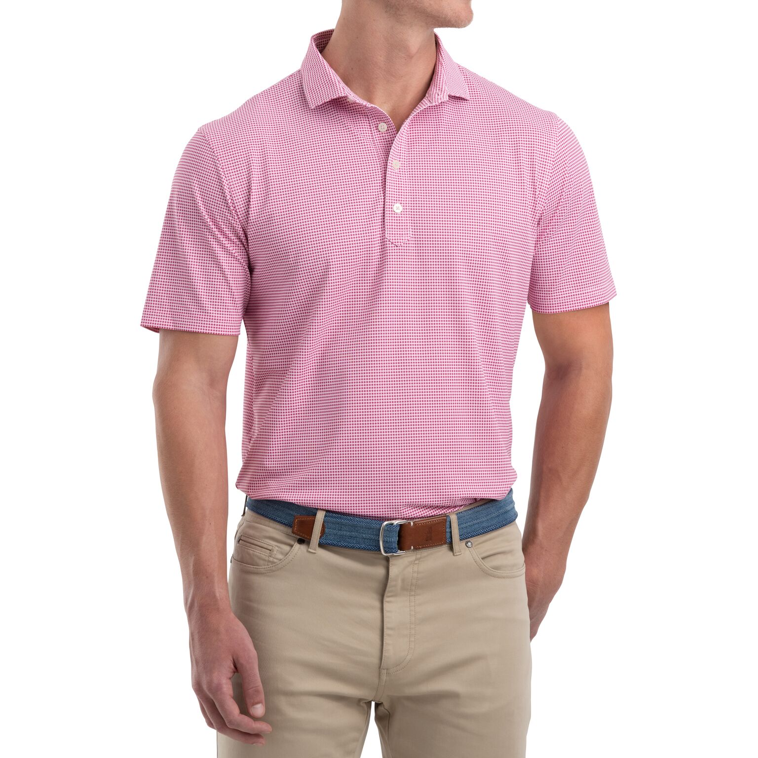 Herman Printed Prep-Formance Pique Polo (Senorita)