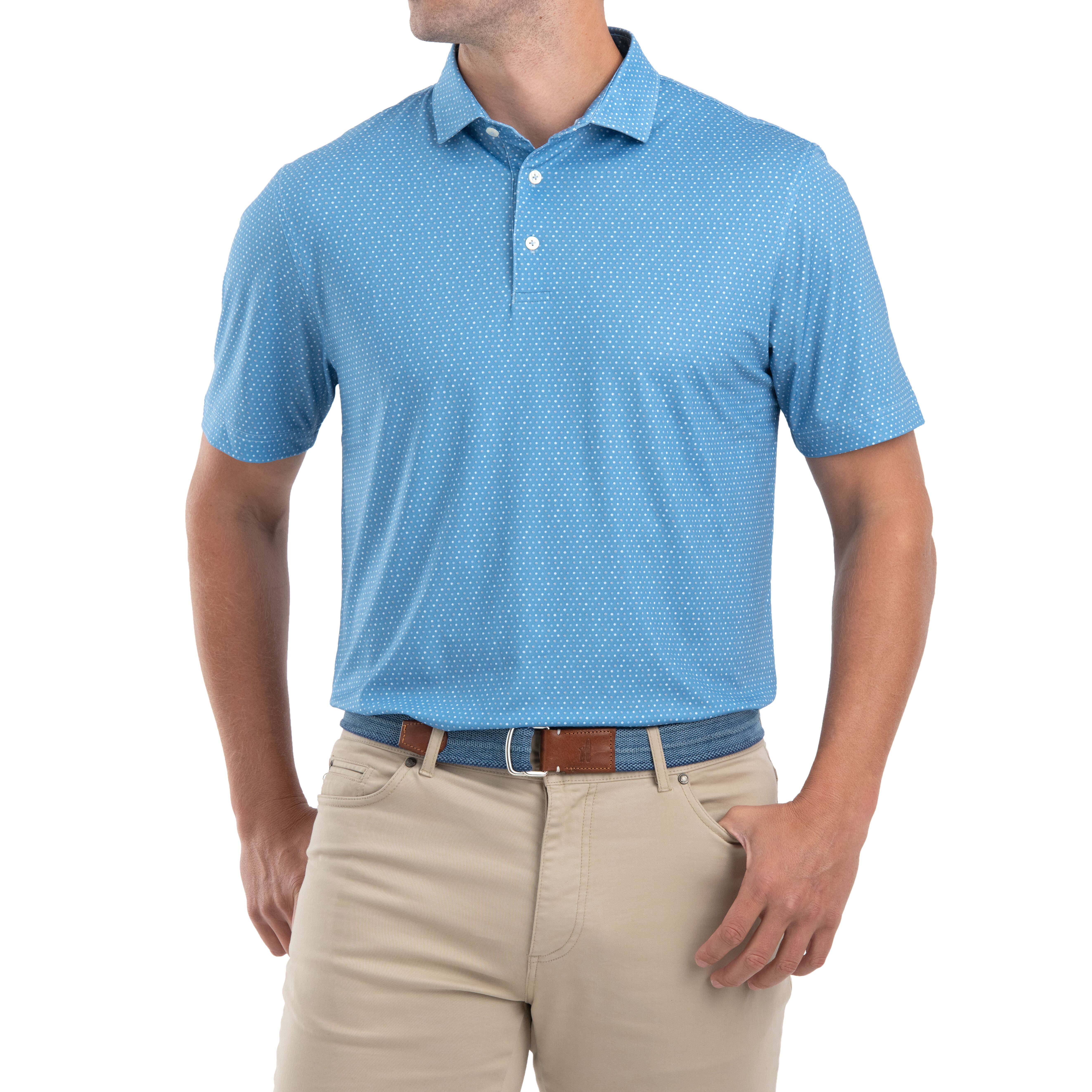 Burnett PREP-FORMANCE Jersey Polo (Neptune )