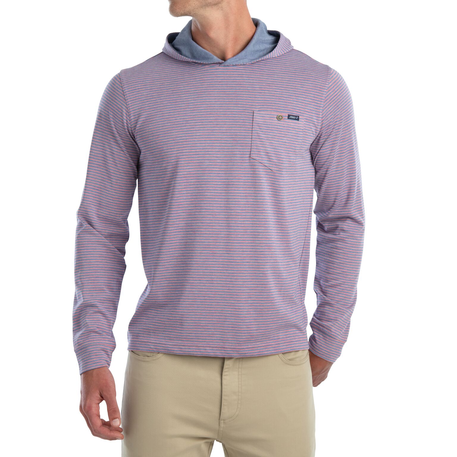 Grimes Striped Long Sleeve Hooded Tee (Dolly)