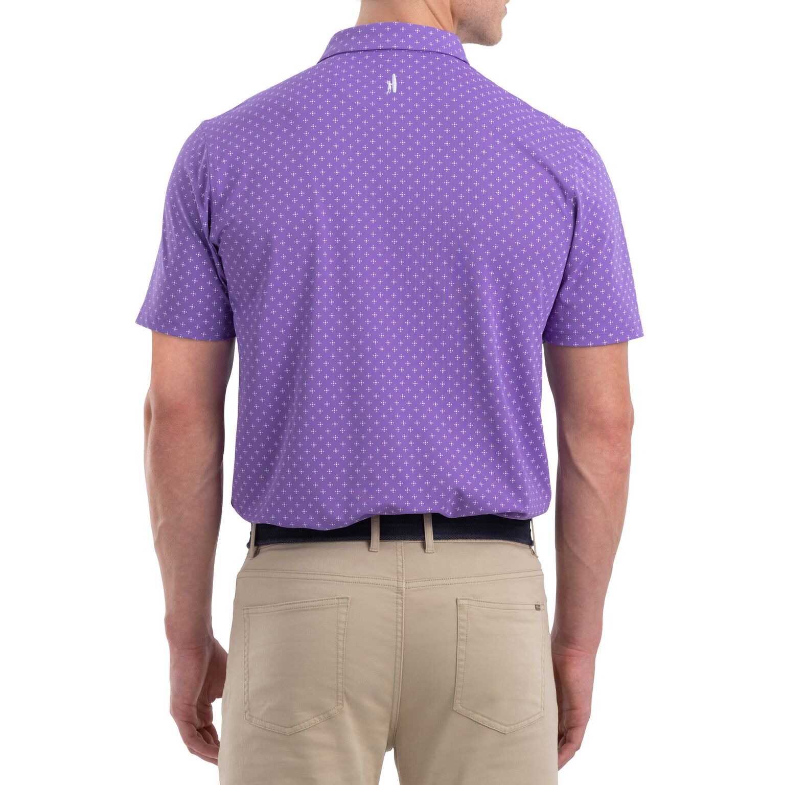 Hinton Printed Prep-Formance Pique Polo (Mulberry)