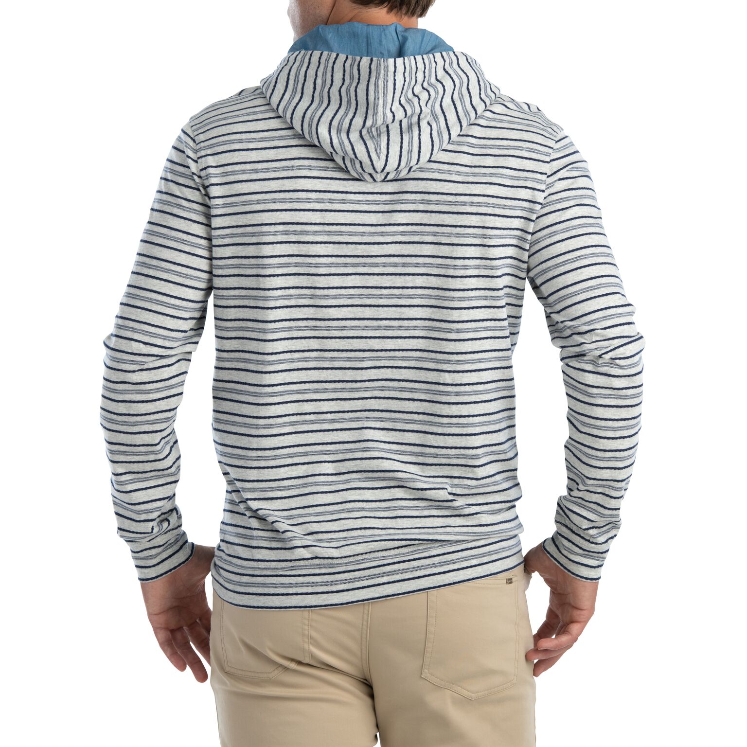 Rylan Heathered Hoodie Henley (Heather Gray)