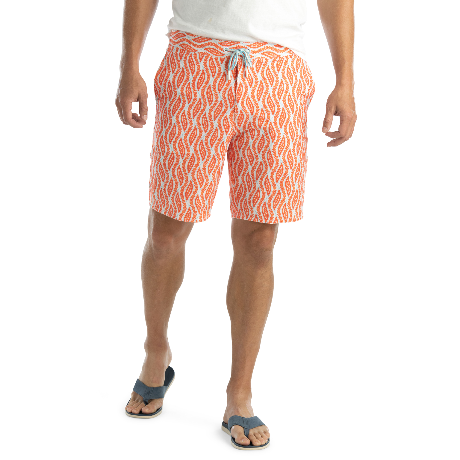Tivoli Half Elastic Swim Shorts (Tang)
