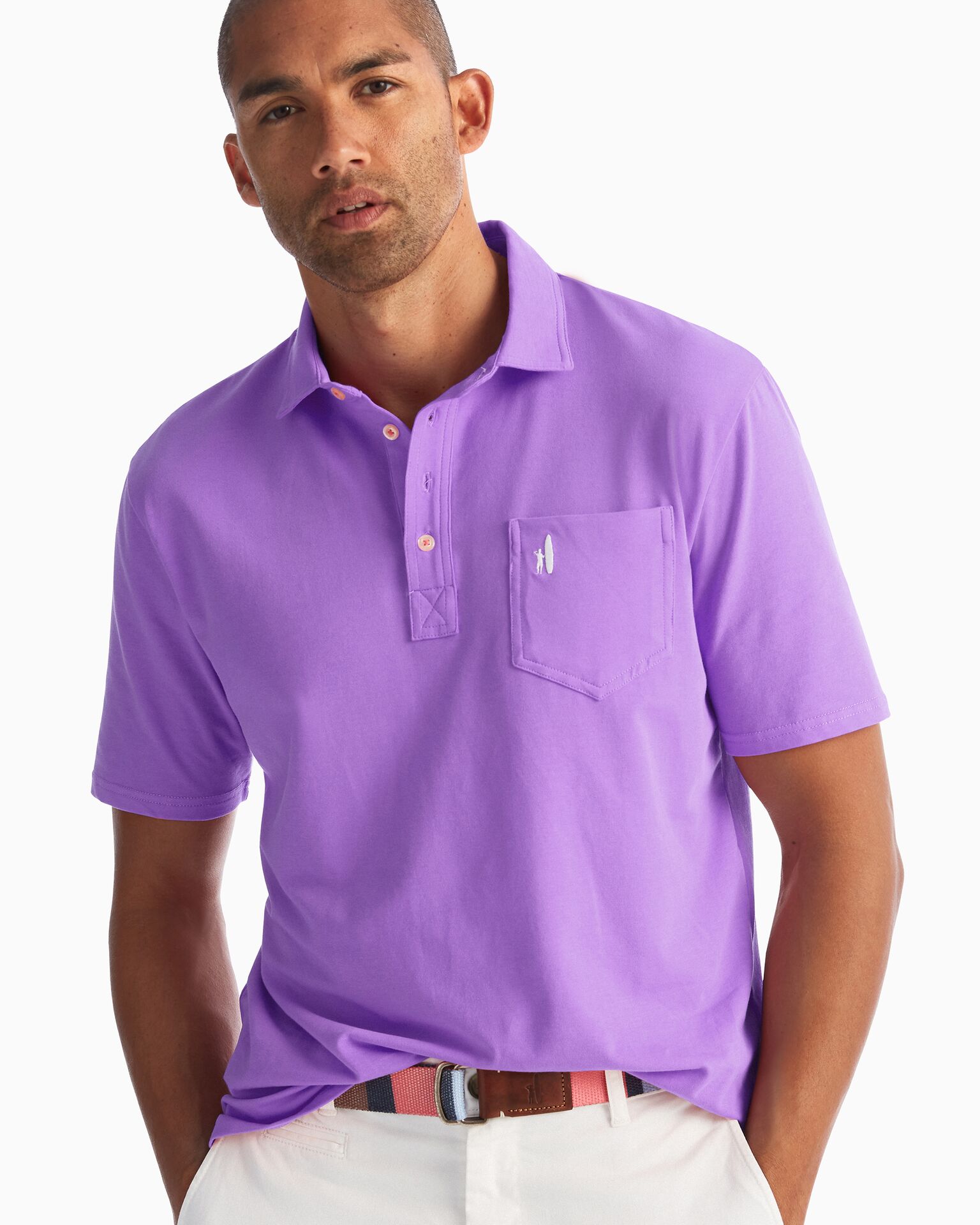 The Original 4-Button Polo (Lavender)