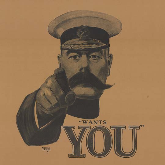 British Army Soldiers had to grow moustaches as part of the uniform from 1860 to 1916.