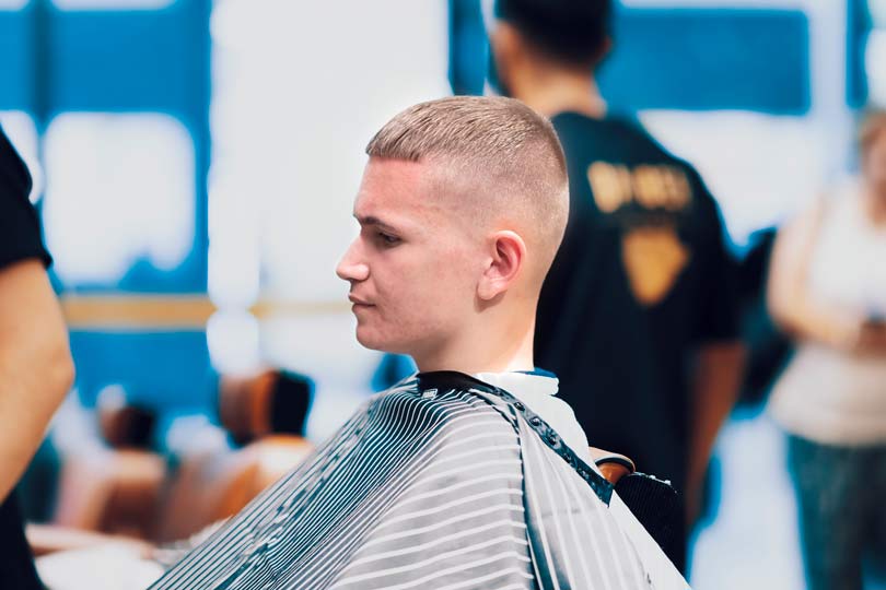 Kids crop top hair cut