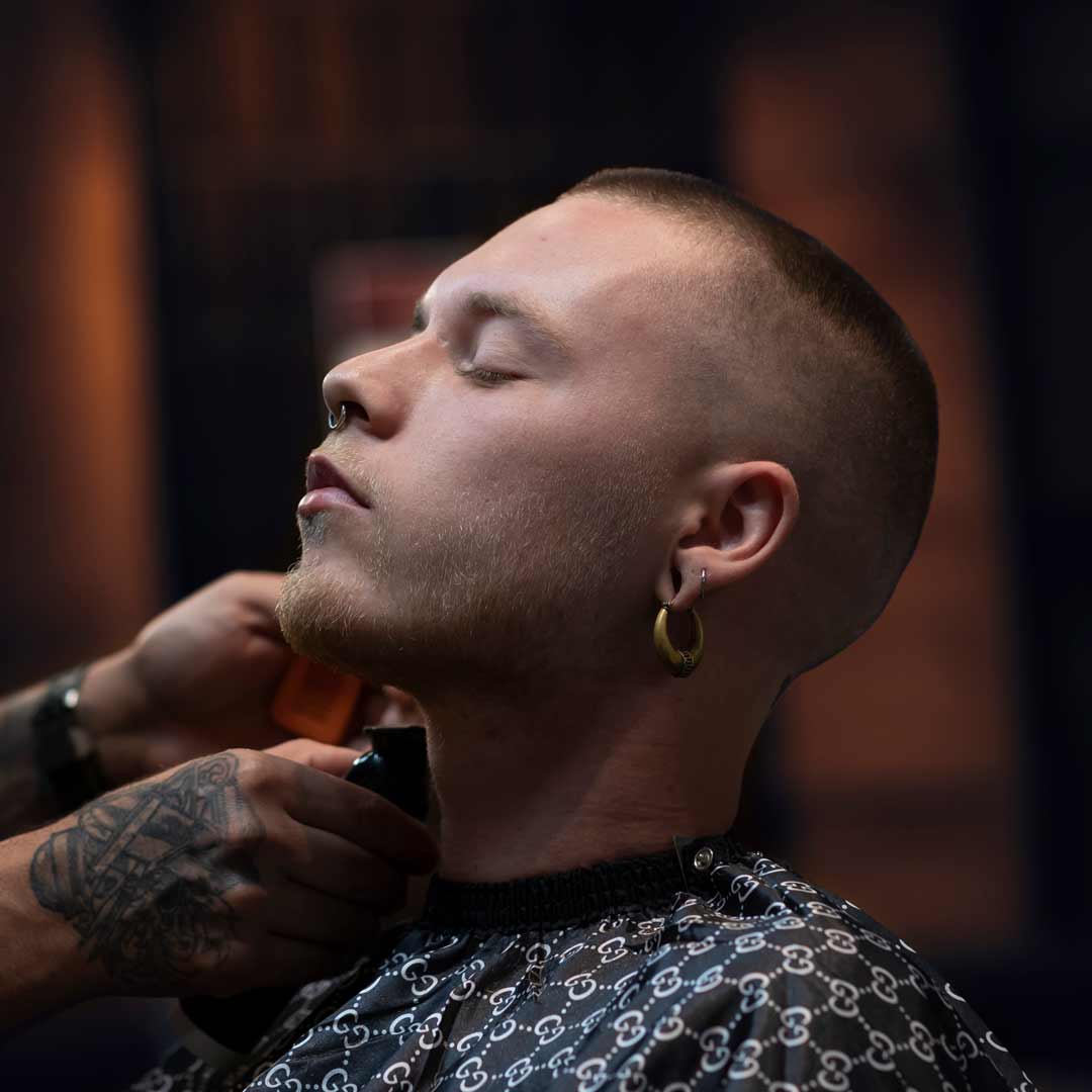 Skin Fade Buzz Cut at Barber Industries Westfield Parramatta