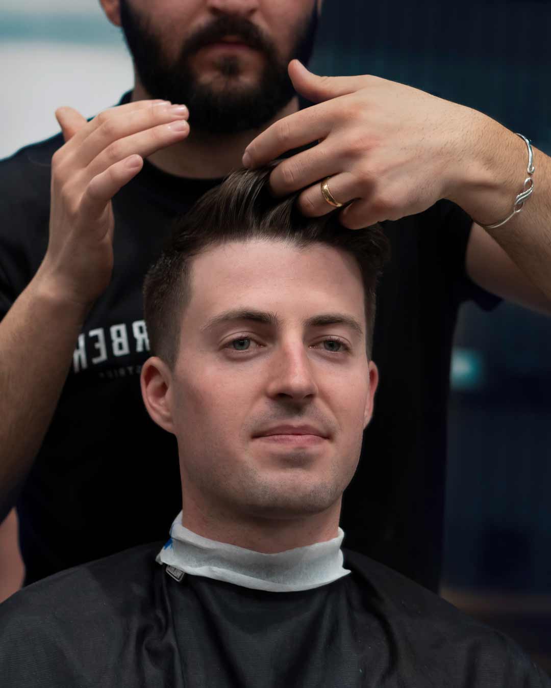 STYLING GUIDE FOR MEN MODERN DAY POMPADOUR WITH HARD PART