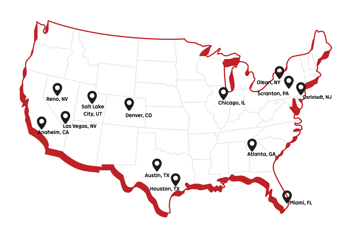 3PL Fulfillment Center Locations Rakuten Super Logistics