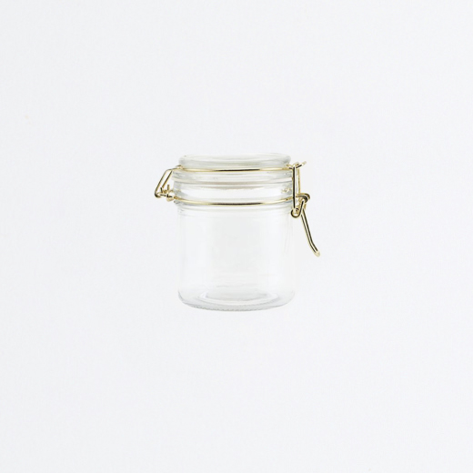 Bocal en verre fermeture mécanique moyen