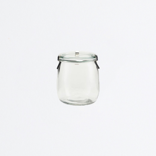 Bocal en verre loquets métalliques moyen