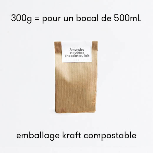 Amandes enrobées chocolat lait