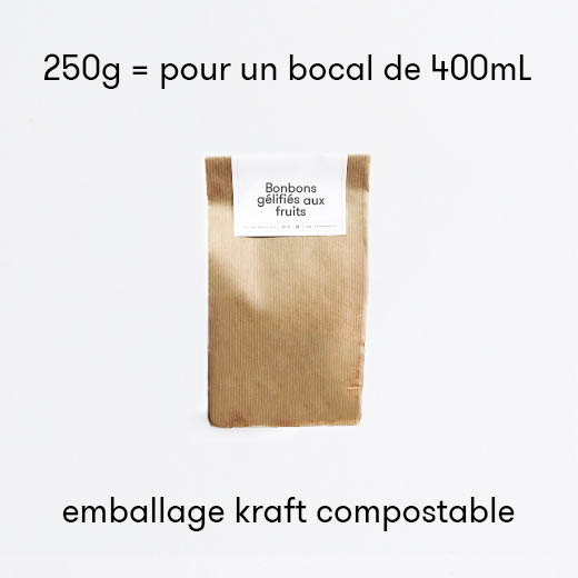 Bonbons gélifiés aux fruits