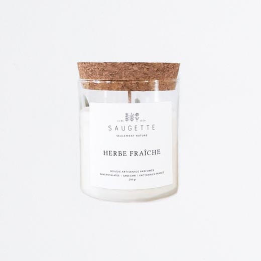 Bougie parfum herbe fraîche