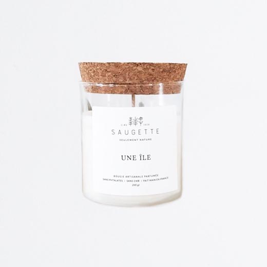 Bougie parfum une île
