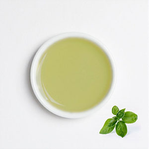 Huile d'olive infusée au basilic