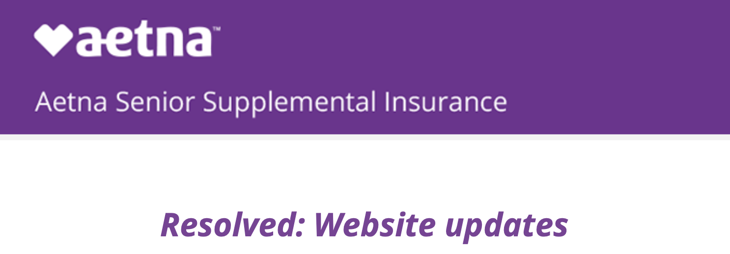 Aetna Quote and Enroll Issues Resolved