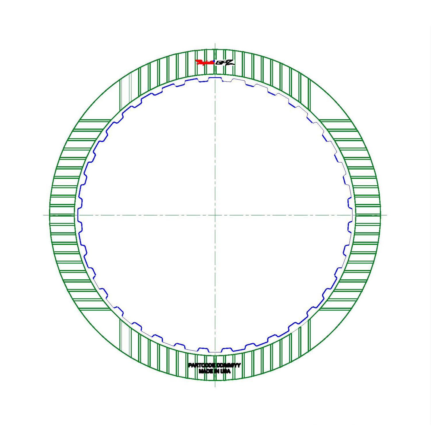 thumbnail image 2 of BorgWarner 6L80 6L90 Transmission Friction Clutch Plates – 4-5-6 Clutch 30-Pack .063 36T 2 of 6