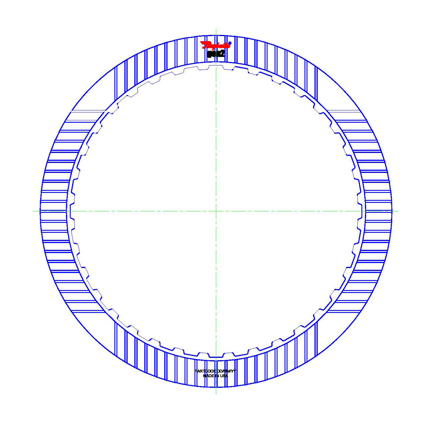 6L80, 6L90 2nd, 6th Clutch Friction Clutch Plate
