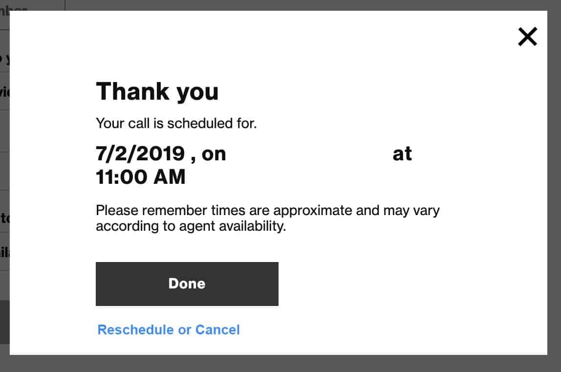 My suggestion on how they can improve the confirmation screen. Add a Reschedule or Cancel link and process.