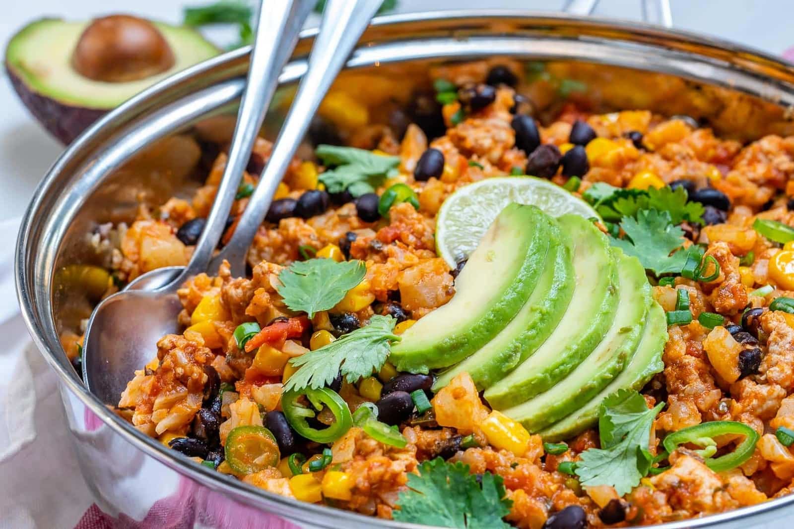 Poêlée TexMex faible en calories, riche en protéines