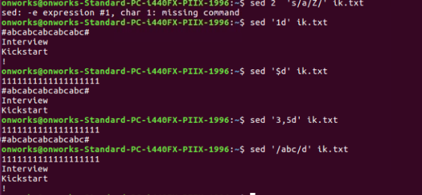 Sed Command In Linux Unix With Examples | Interviewkickstart