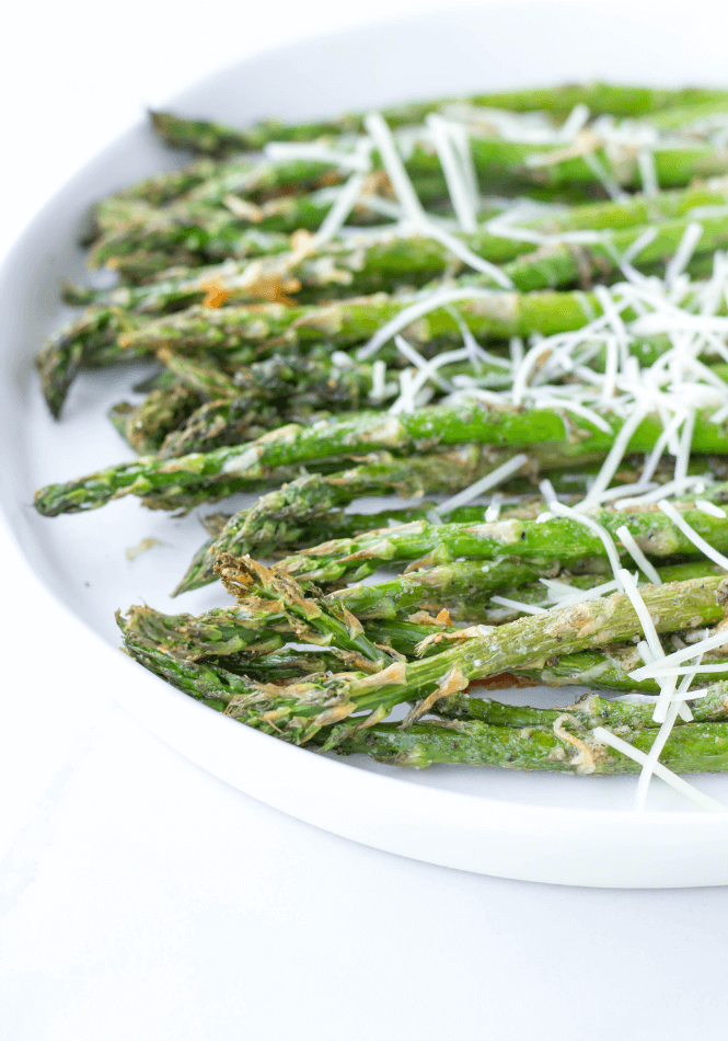 Air Fryer Garlic Parmesan Asparagus | Simply Made Recipes