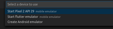 Run the code on virtual device