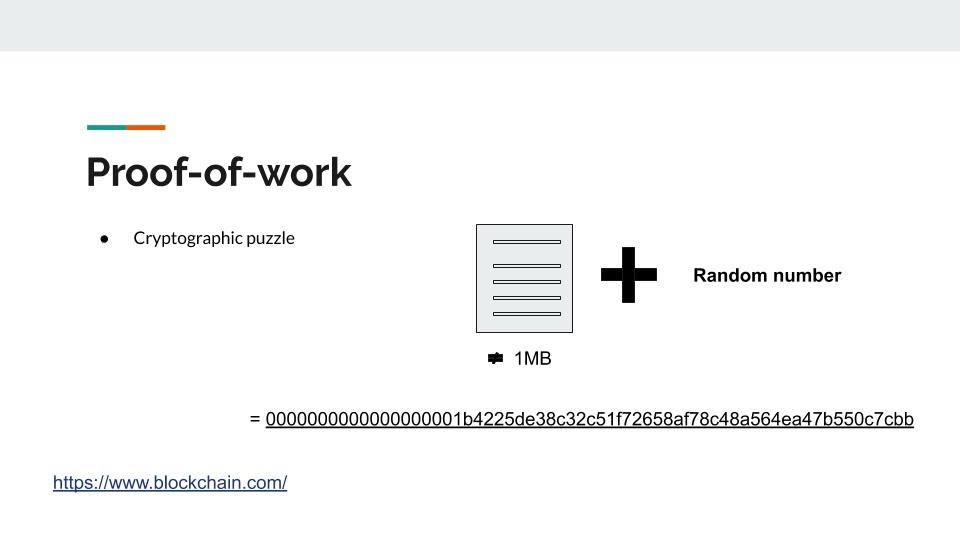 Proof of Work consensus algorithm