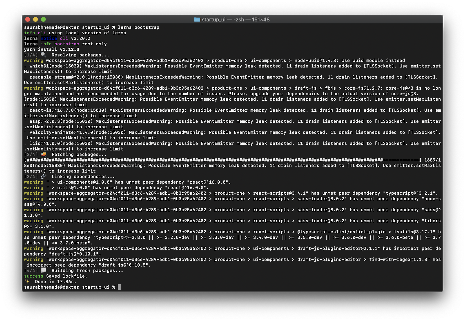 Bootstrapping output to link components