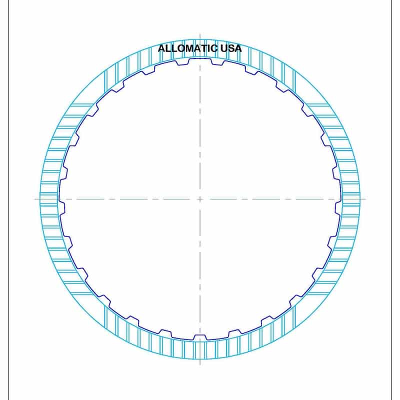 Raybestos Friction Clutch Plate RCP96-140 – TH700-R4, 4L60, 4L60E, 4L65E, 4L70E 1988+