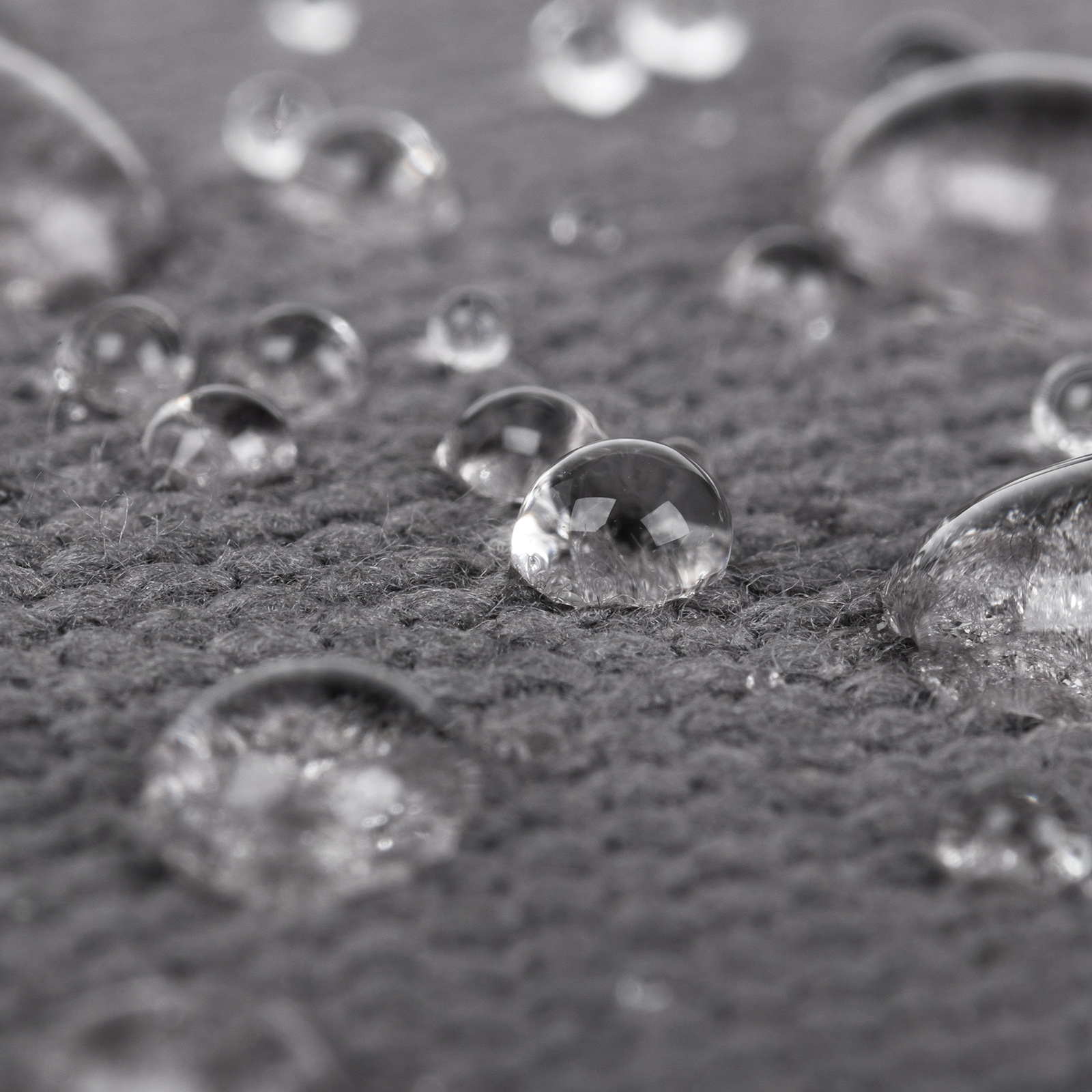 Close up waterproof material product photo
