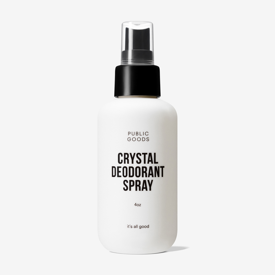 Public goods crystal deodorant spray