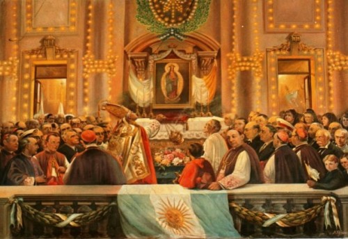 pintura del milagro de santa fe