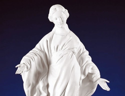 virgen de la sonrisa medio cuerpo