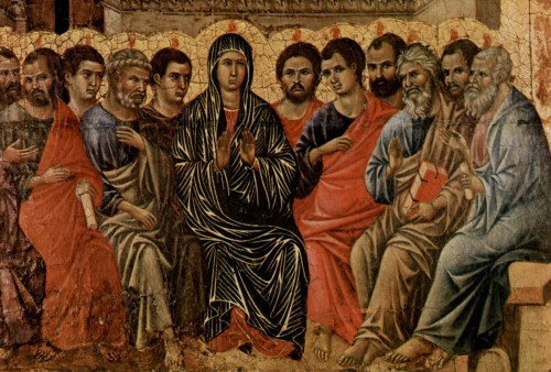 baja del espiritu santo en pentecostes fondo