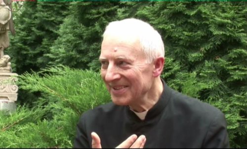 padre adam de perfil