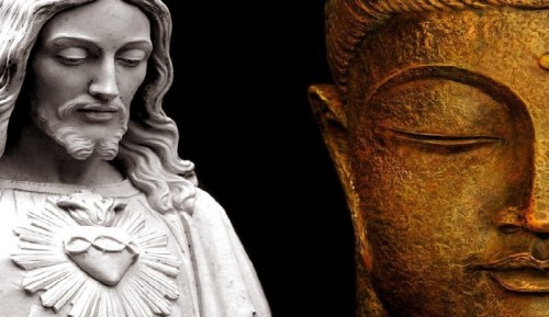 caras de jesus y buda