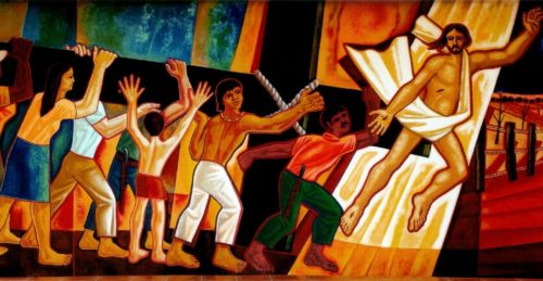 Mural San Felix teologia de la liberacion