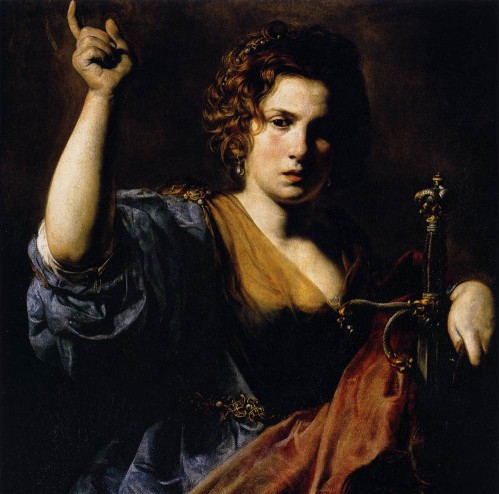 judith por Valentin de Boulogne