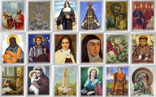 mosaico de santos