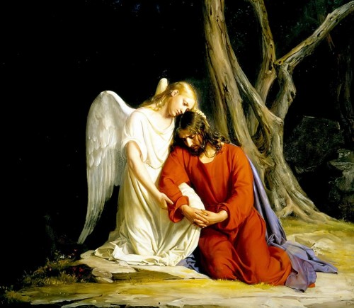 angel en getsemani Carl Bloch fondo