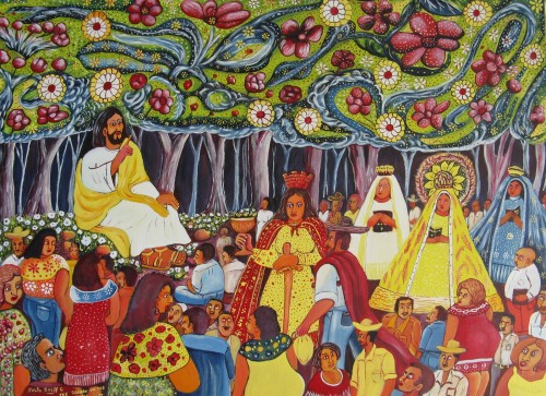 pintura julio breff guilarte sermon del monte fondo