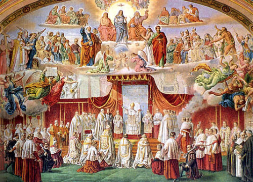 dogmas de la iglesia dibujo