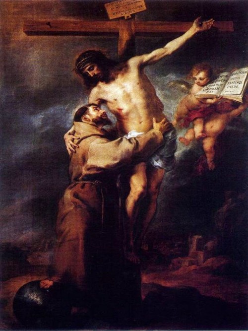san francisco de sis y jesuscristo murillo