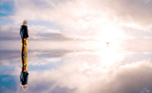 en el cielo