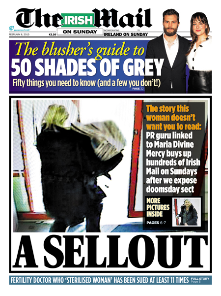 tapa del 8 de febrero 2015 del irish mail