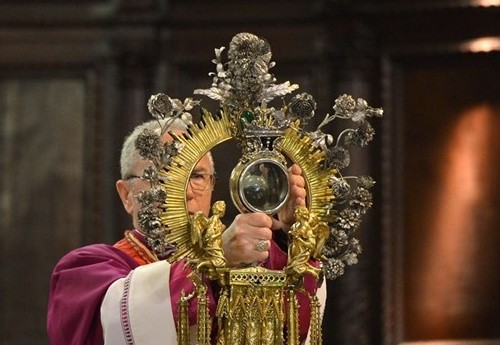 relicario con sagre de san genaro