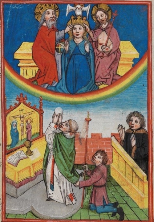 coronacion de maria y sacrificio de la misa