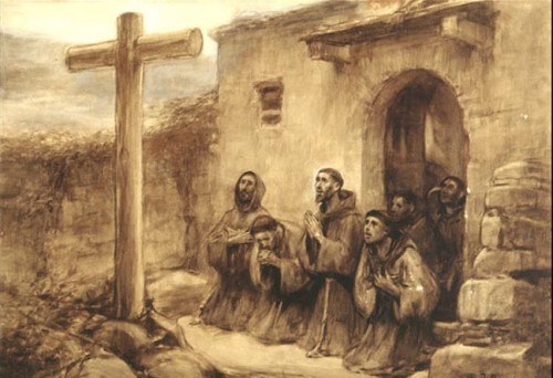 franciscanos orando